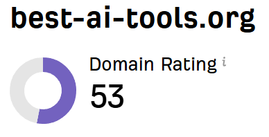 Best AI Tools Domain Rating 53